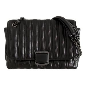 Longchamp brioche leather black bag